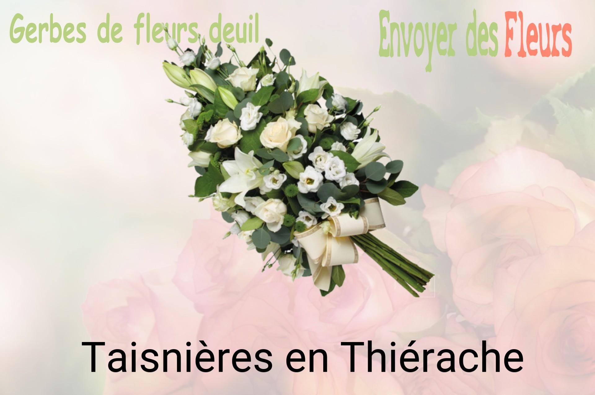 Gerbe de fleurs de deuil livrée à Taisnières-en-Thiérache